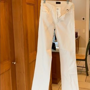 White bootcut jeans